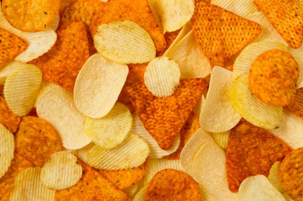 pile of different types of chips