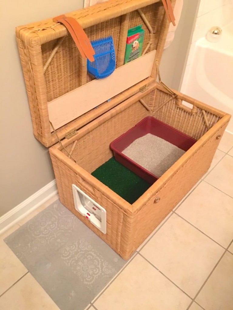 hidden litter box